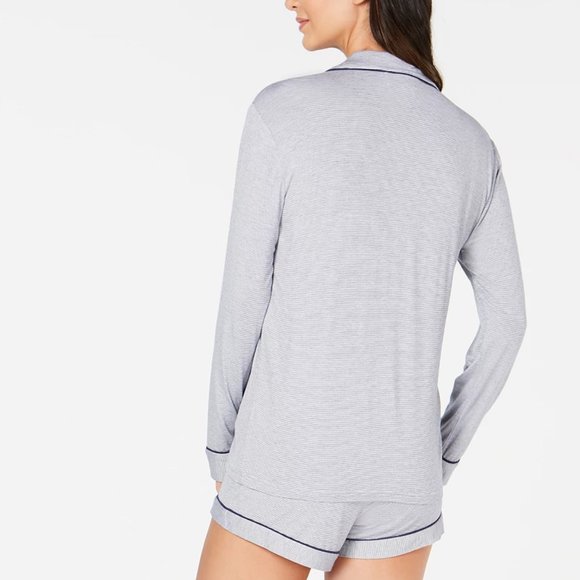 UGG® Nya Mini-Striped Knit Pajama Shirt - Picture 2 of 2